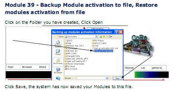 Backup-Modul Aktivierung
